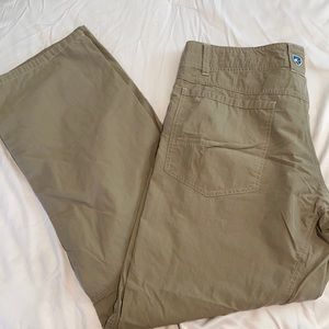Khaki Kuhl pants. Slightly worn